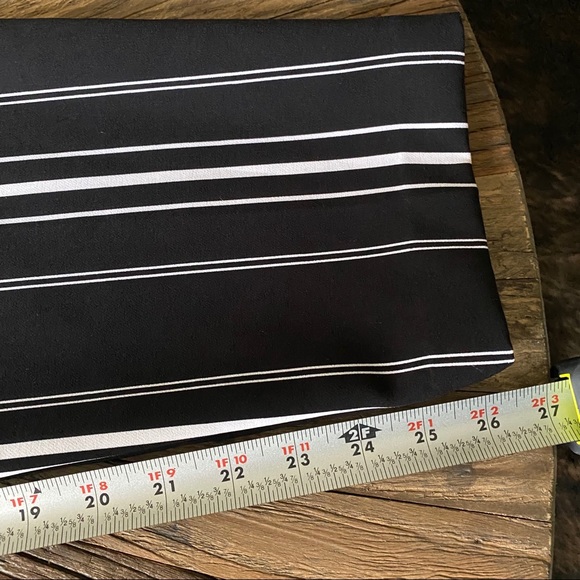 Miss Selfridge Black Mono Striped Paperbag Trouser - Picture 7 of 8